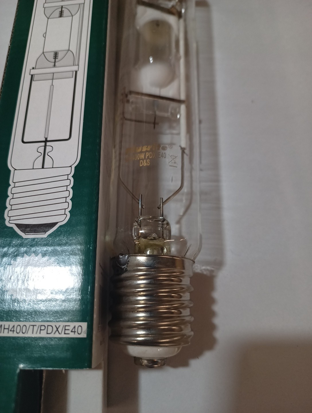 MAGENTA - Colour 400W E40 metal halide lamp PLUSRITE light Bulb MH HID gallery
