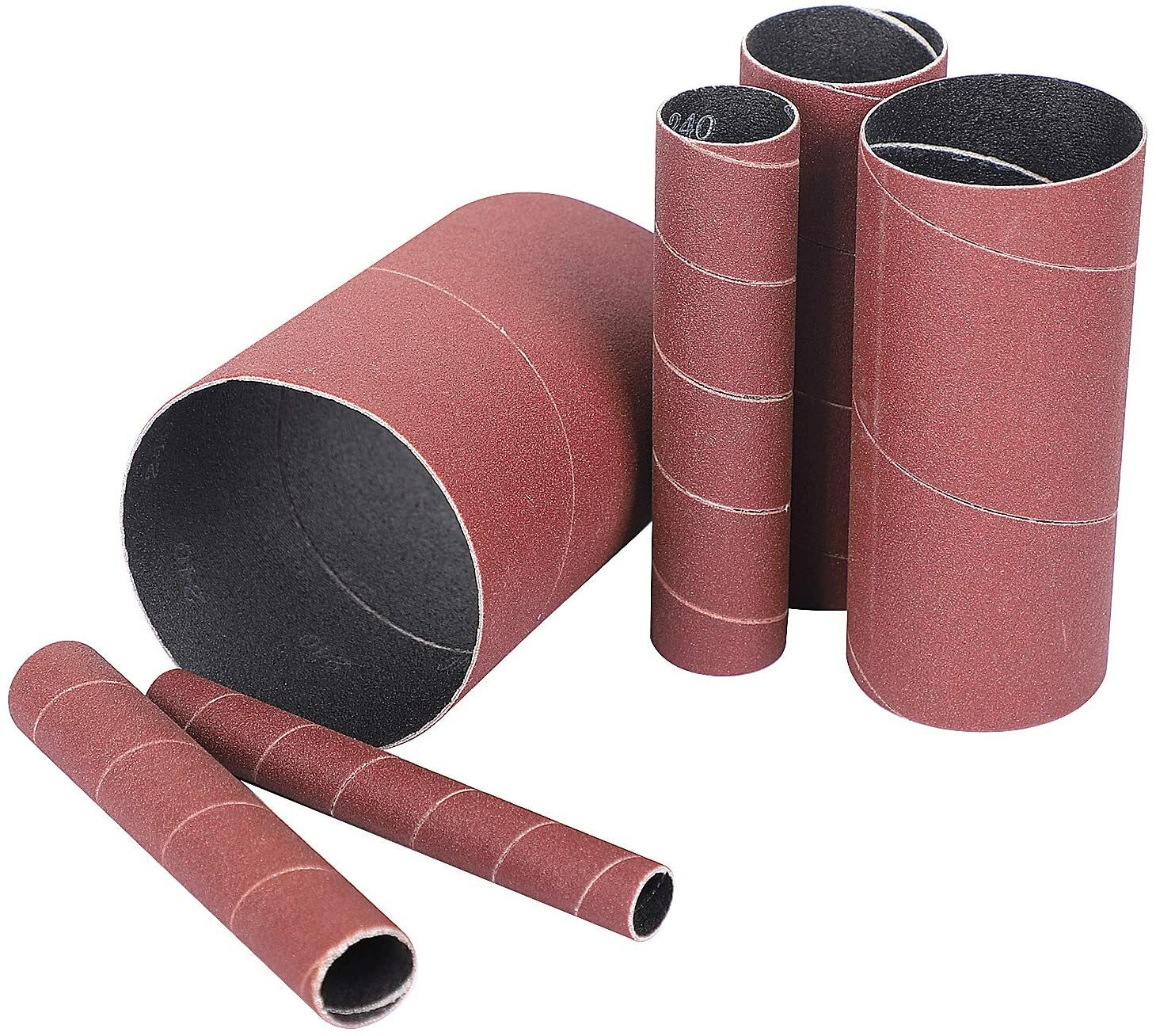 18 Pack 4-1/2 inch Length Spindle Sanding Drum Sleeves 80/120/240 Grit Sandpaper gallery