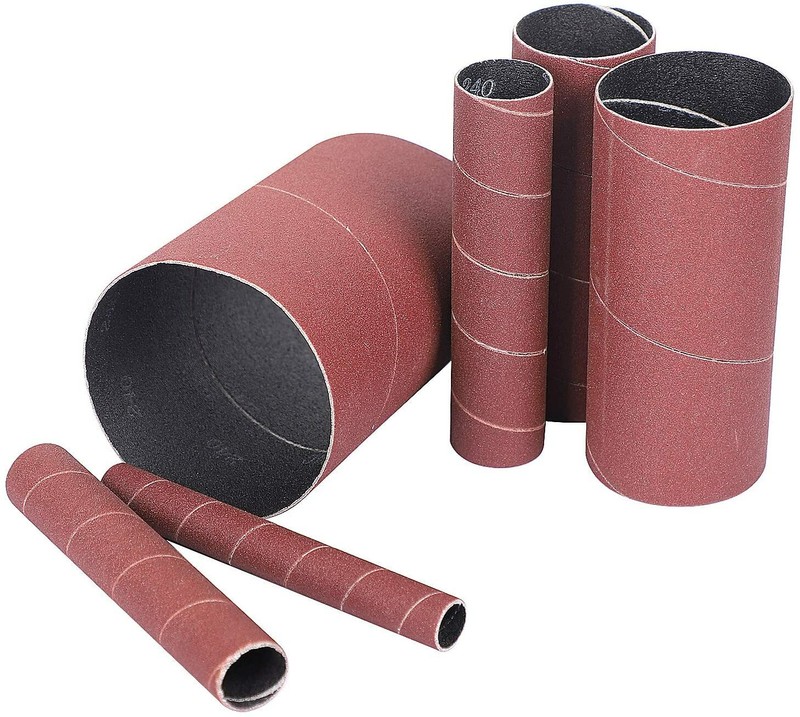 4.5" Replacement Oscillating Spindle Sanding Sleeves 80 120 240 Grit Sandpaper gallery
