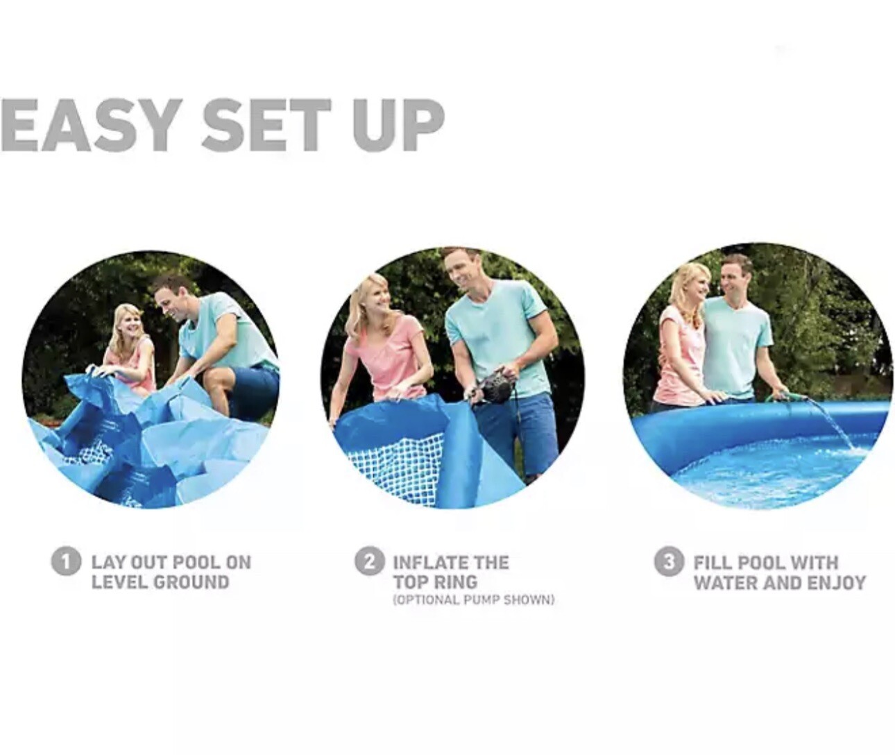 Intex Easy Set 10’ x 30” Above Ground Inflatable Swimming Pool -BRAND NEW SEALED gallery