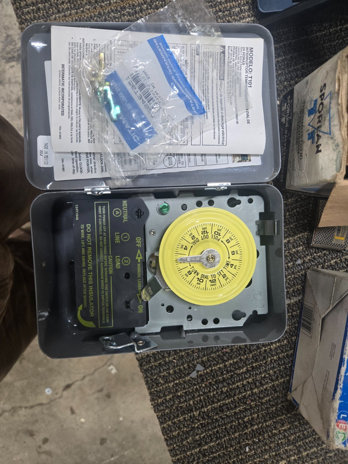 Intermatic T101 Timer New In Box 120 VAC at 60 HZ Indoor use. gallery
