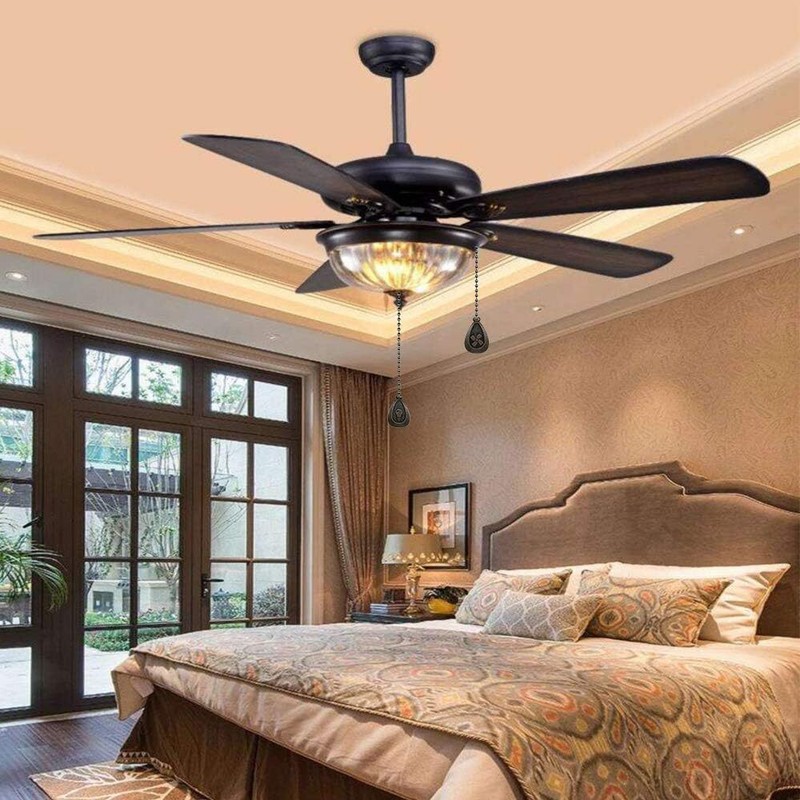 Bronze Ceiling Fan Pull Chain Set, Decorative Fan Pull Chain Pendant Extension gallery