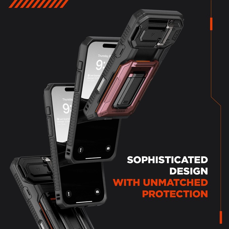 For iPhone 16 Series Case VRS Design [Origin] Semi Auto Card Wallet & Kickstand gallery