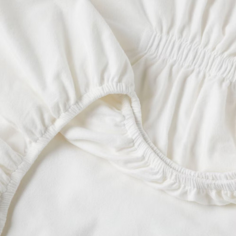 Full Ultra Soft Flannel Sheet Set White - Threshold gallery