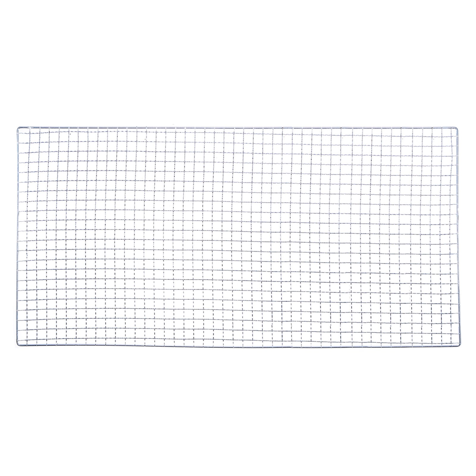 2pcs Square BBQ Grill Net 30x80cm Galvanized Iron Barbecue Mesh Mat gallery