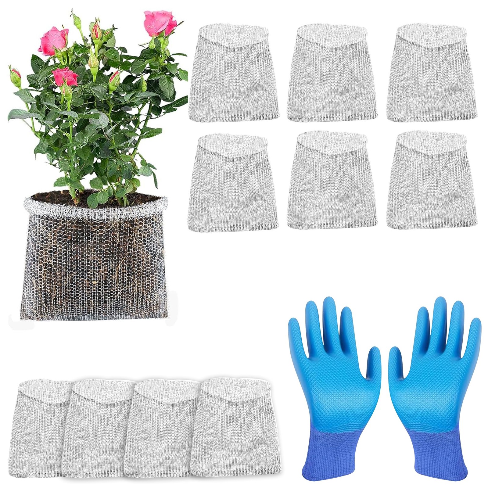 10 PCS Gopher Baskets 5 Gallon Root Guard Mesh Cages Stainless Steel gallery