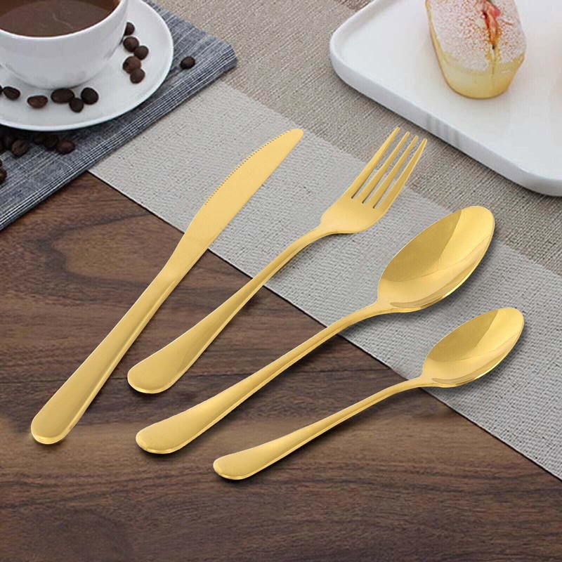 24pc Stainless Steel Flatware Silverware Set with Premium Gift Box Service for 6 gallery