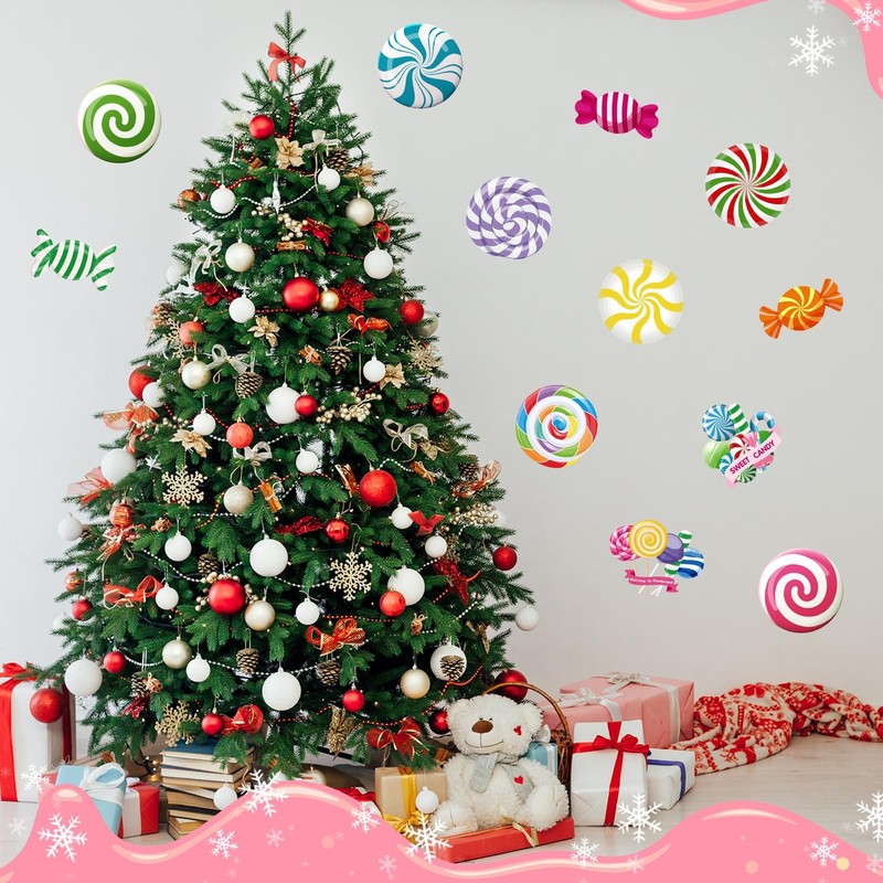 60 Pcs Candy Decorations Candy Cutouts Bulletin Board Set Sweet Peppermint Cu... gallery