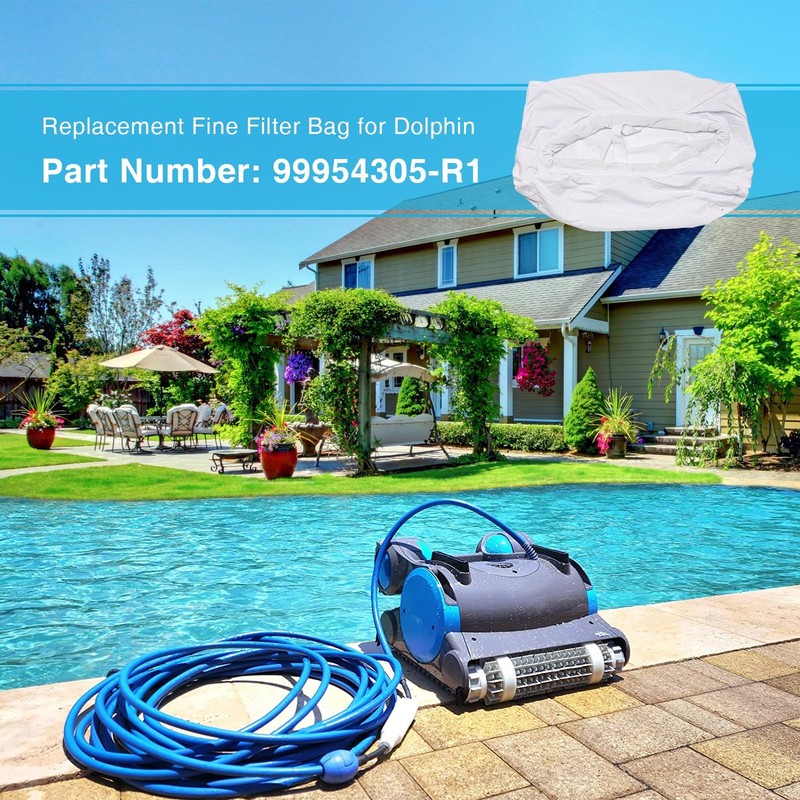 70 Micron Filter Bag Replacement for Dolphin Pool Cleaners Deluxe 4, 5, DX6 gallery
