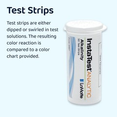 Trilingual Water Testing Strips – Insta- 4 Plus for Chlorine & Alkalinity