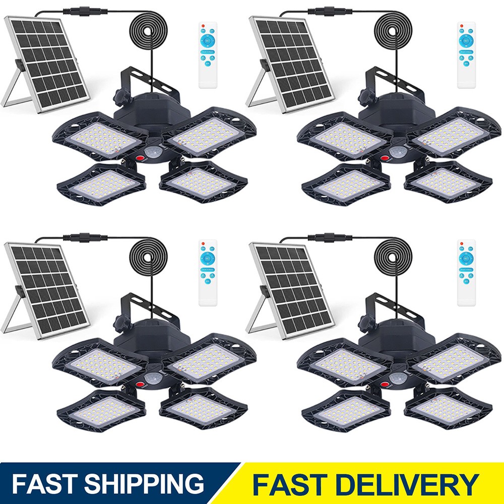 168LED Solar Pendant Light Outdoor Indoor Solar Powered Motion Sensor Shed Light gallery