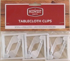 Midwest Grill Co. Tablecloth Clips – Set of 6