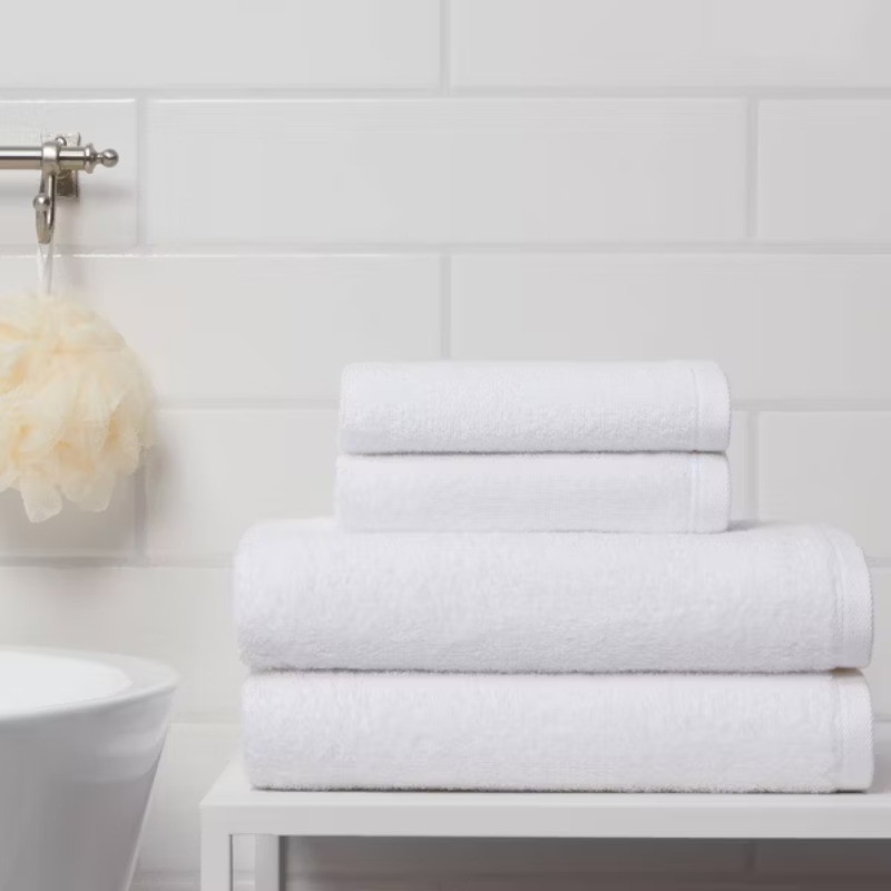 4pk Antimicrobial Assorted Bath and Hand Towel Set gallery