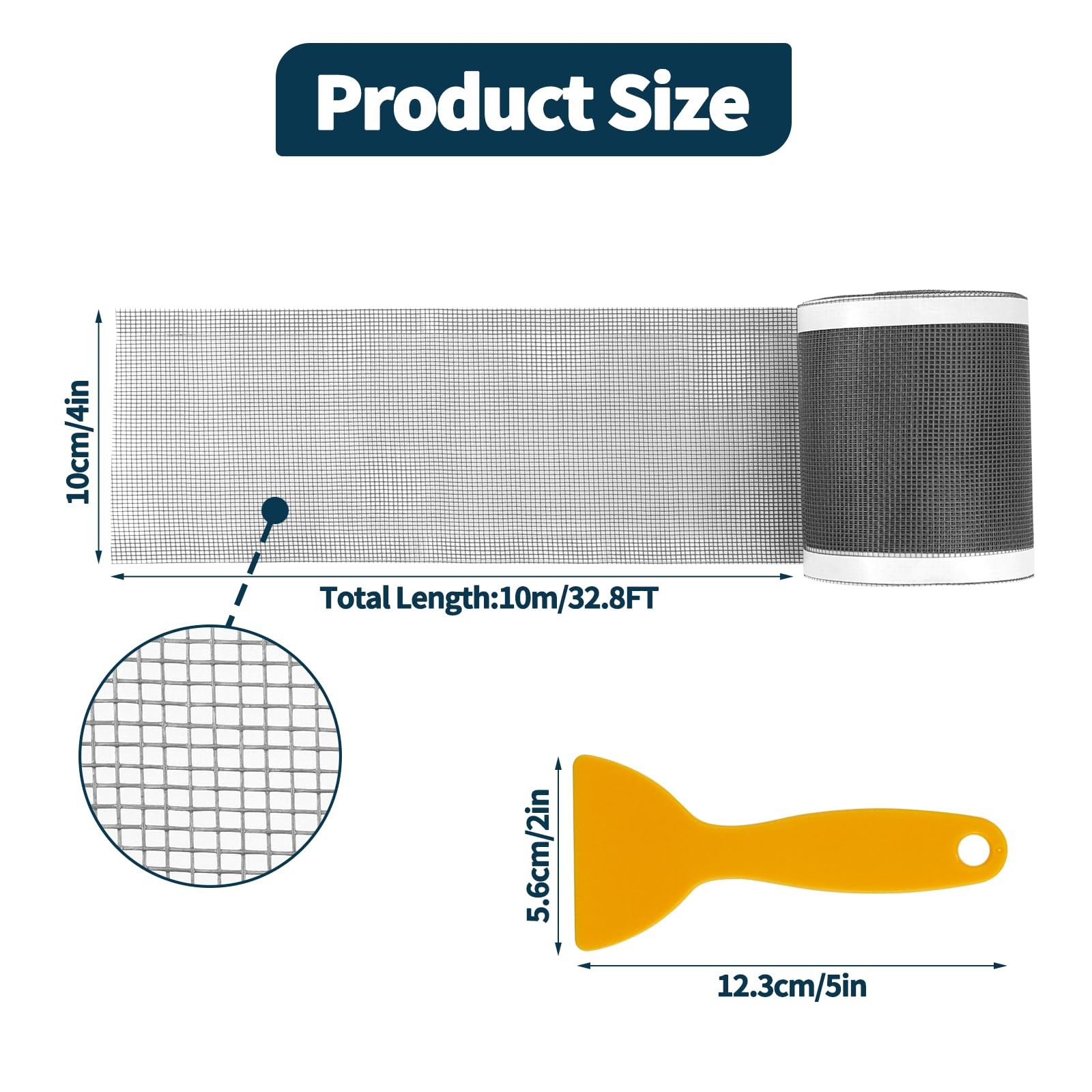4 Inch x 33 FT Disposable Shower Drain Screen Self-Adhesive 10cm*10m, Gray gallery