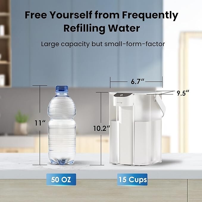 Waterdrop Alkaline Electric Water Filter Pitcher, Dispenser, NSF/ANSI 42 gallery