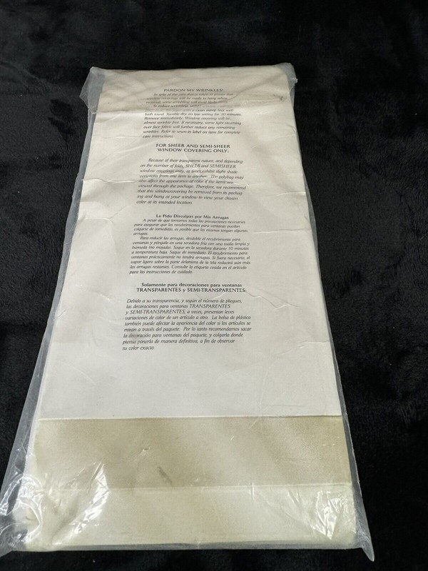 NIP Window Panel JC Penney Lisette Voile Sheers 60" W x 84" L White Curtain gallery