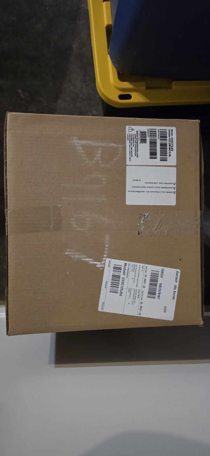 GE UXDC72SJSS 9(ft.) Ceiling Duct Vent Cover Kit-NEW Sealed Box Stainless steel gallery