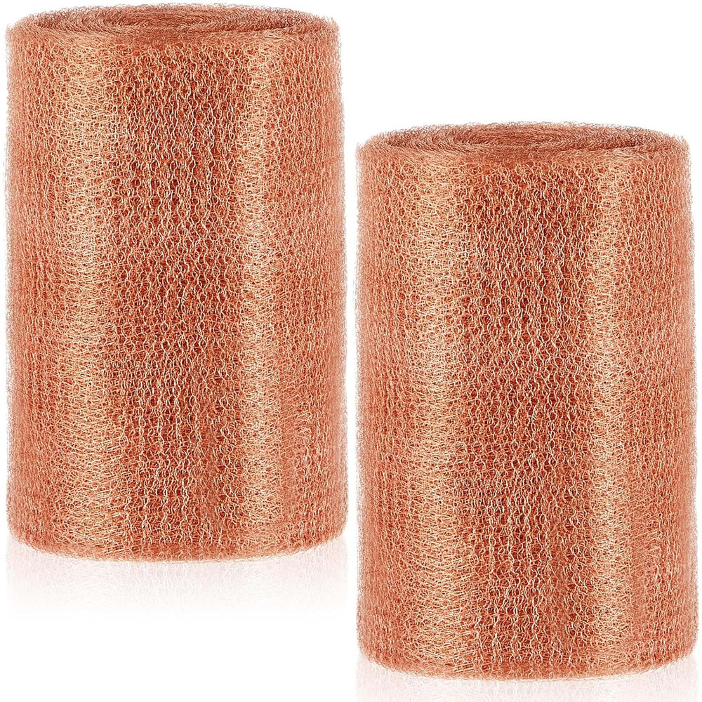 8" X 100 Ft Copper Mesh Rodent Control Copper Wool for Slugs Rustproof DIY Hole