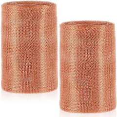 8″ X 100 Ft Copper Mesh Rodent Control Copper Wool for Slugs Rustproof DIY Hole