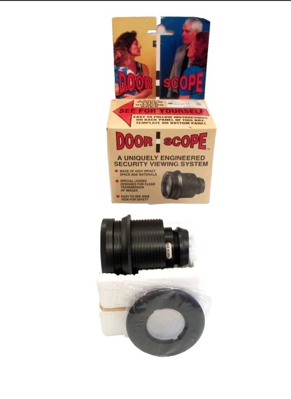 Door Scope Security Viewing System Special Lenses Clear Images NEW In Box VTG gallery