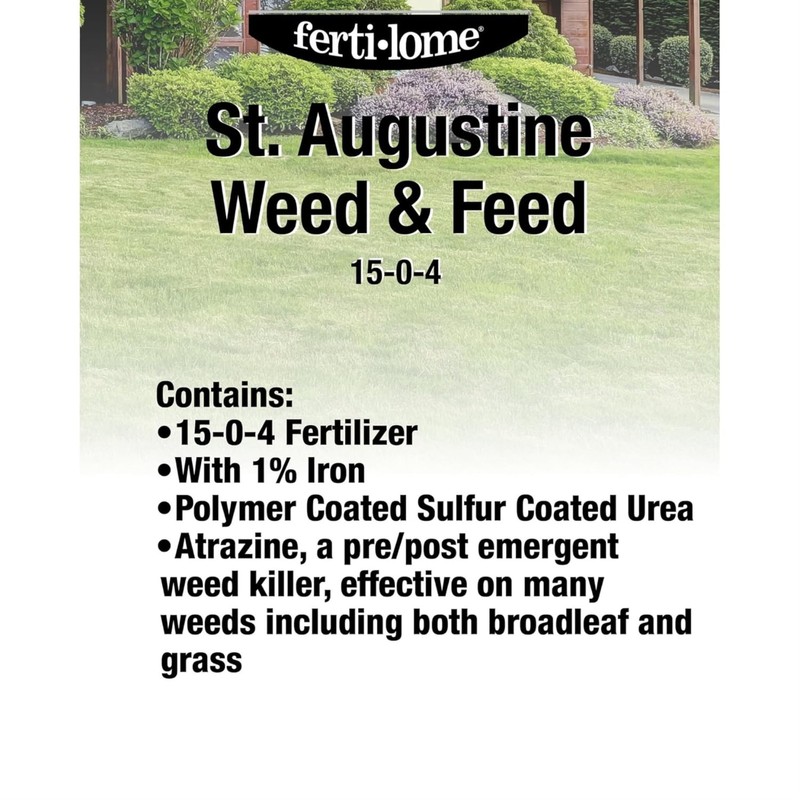 Fertilome St. Augustine 15-0-4 Weed & Feed Lawn Fertilizer, 25.6lbs gallery
