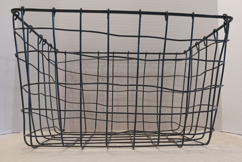 Free Form Wire 12" Basket Rectangular Industrial Farmhouse Style gallery