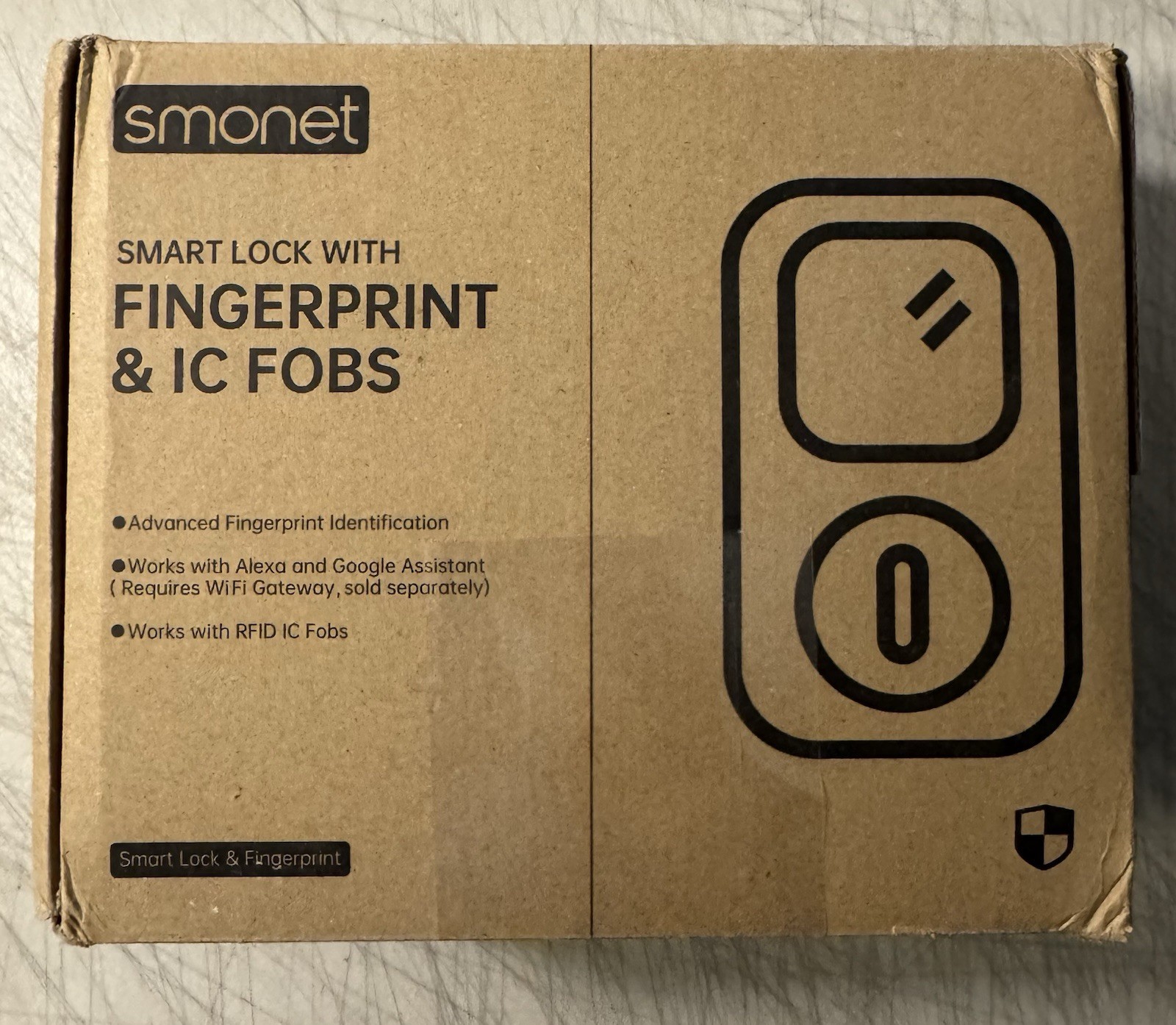 Smonet Smart Lock With Fingerprint & IC FOBS Model Y1-SBF-S - Silver gallery