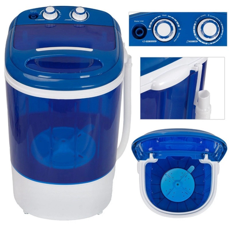 Portable Mini Washing Machine Compact 2 in 1 Washer & Spinner Single Bucket 9lbs gallery