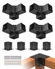 VEVOR 4x4" Pergola Bracket Kit Inner 3.5x3.5 3-Way Corner Bracket DIY Post 4 Pcs gallery