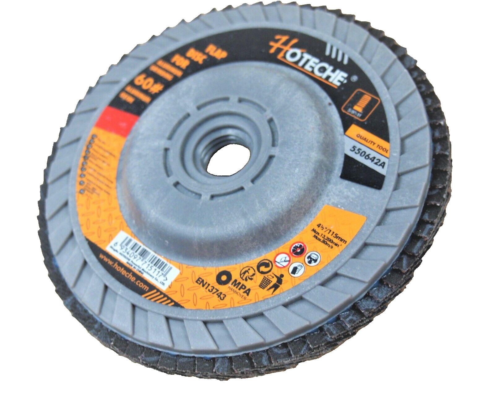 10Pc Flap Disc Speed Hub Grinding wheel 4-1/2" x 5/8"-11 60 Grit For Aluminum gallery
