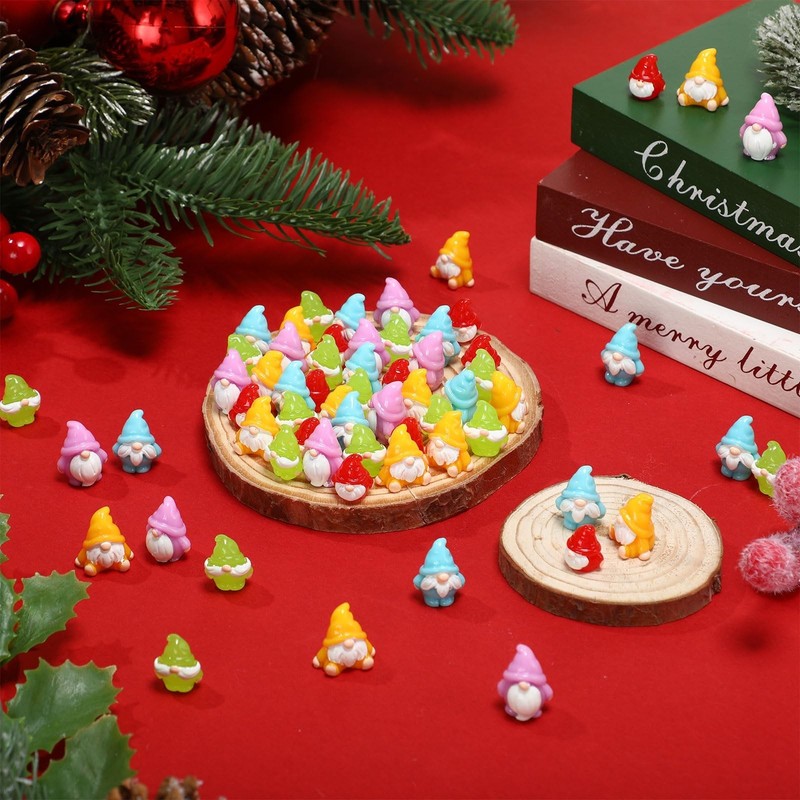 100 Pcs Mini Gnomes Tiny Figures Miniature Gnomes Bulk Miniature Figurines Mi... gallery