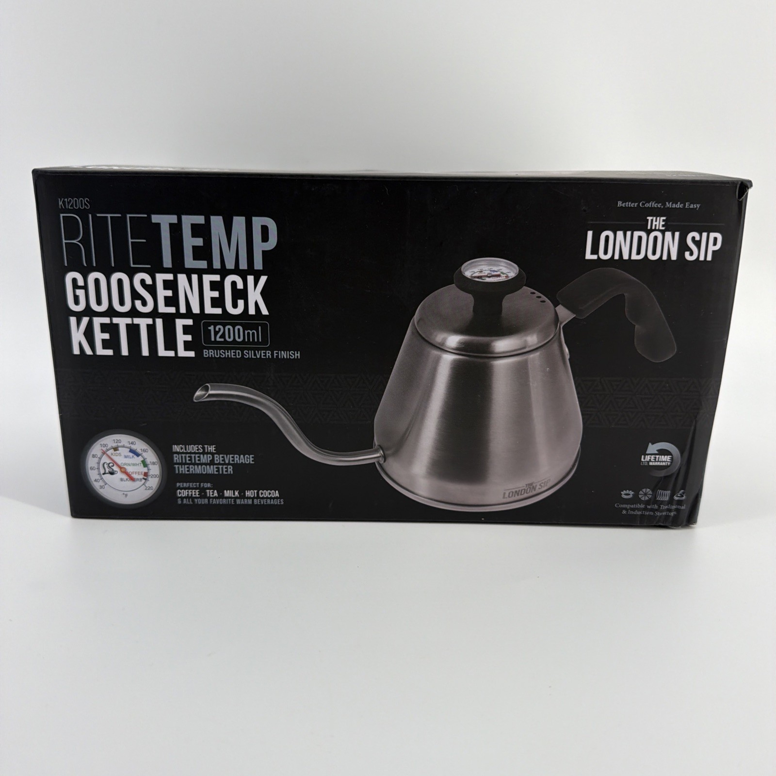 Escali RiteTemp Gooseneck Kettle with Thermometer gallery
