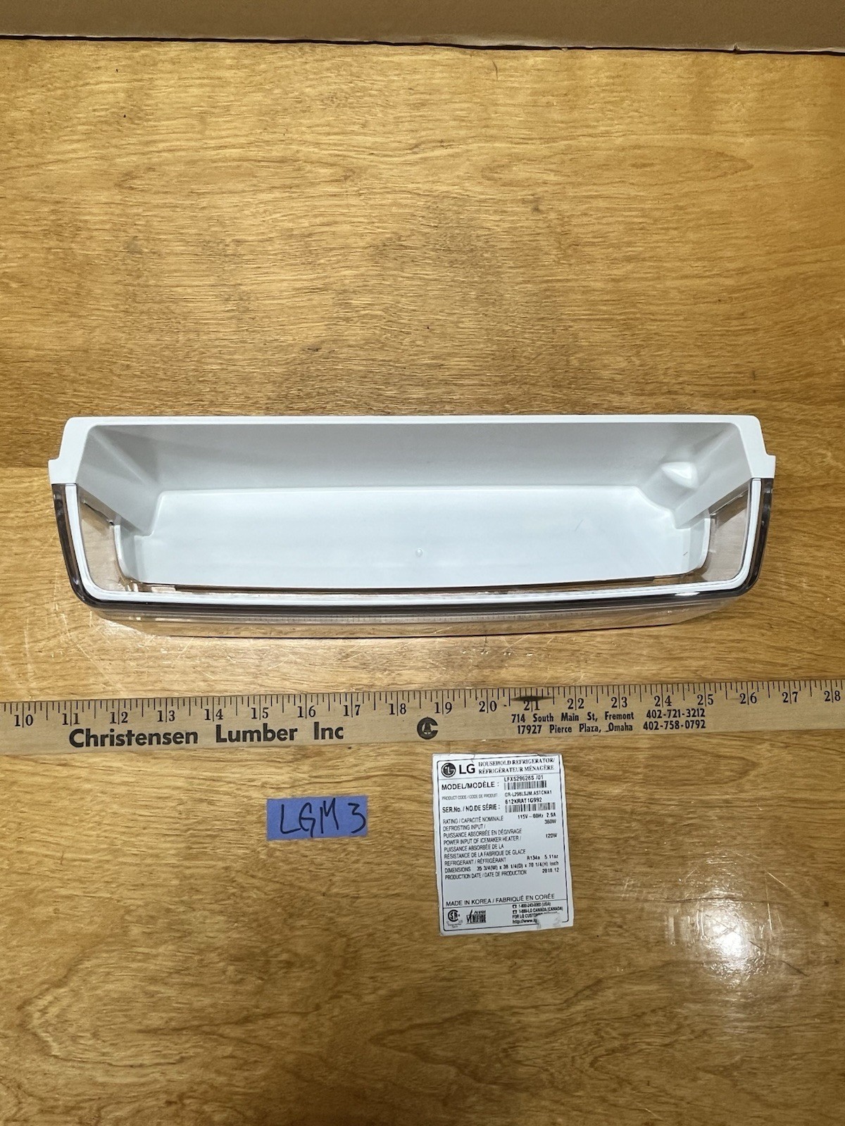 LG Refrigerator Gallon Door Bin Storage Bin Part# AAP73631501 LG gallery