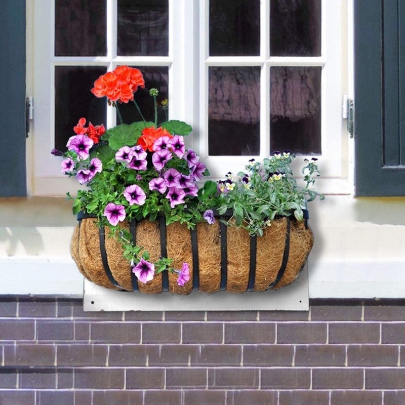 2Pcs 24"/30"/36"/48 Trough Coco Liner Fiber Replacement Liner Wall Flower Basket gallery