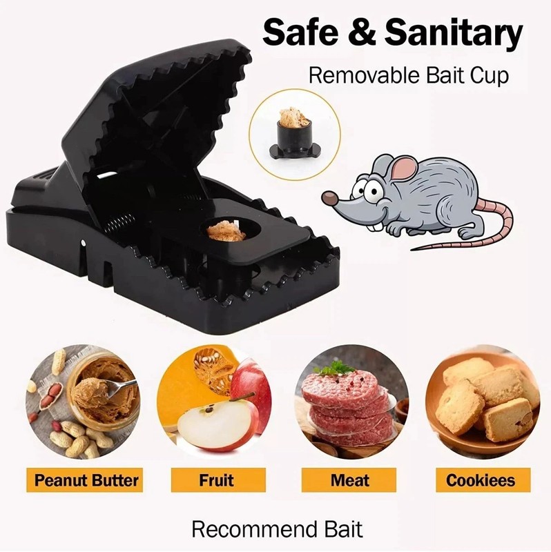 6 Pack Mouse Traps Rat Mice Killer Snap Trap Power Rodent Heavy Duty Pest Trap gallery