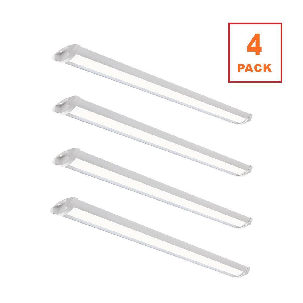 4-Pack 44 In. 3400 Lumens Integrated LED Strip Light Fixture Easy Install 34W 12 gallery