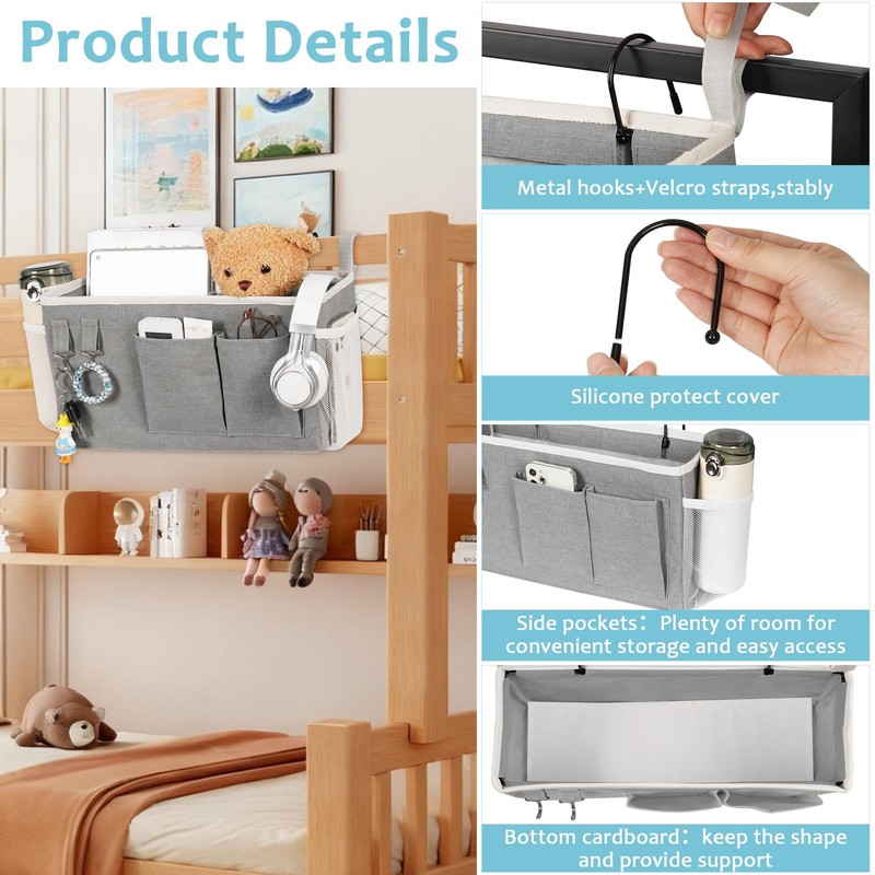 Loghot Bedside Caddy/Bedside Storage Bag Hanging Organizer for Bunk and Hospi... gallery
