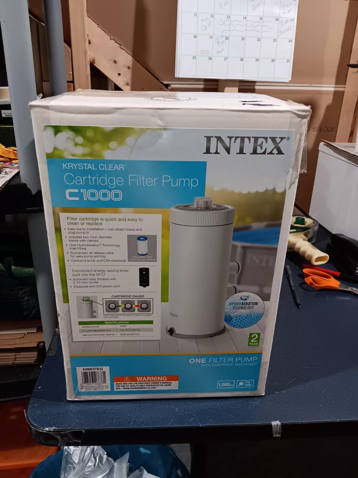 Intex Krystal Clear Cartridge Filter Pump 1000 GPH - Above Ground Pool gallery
