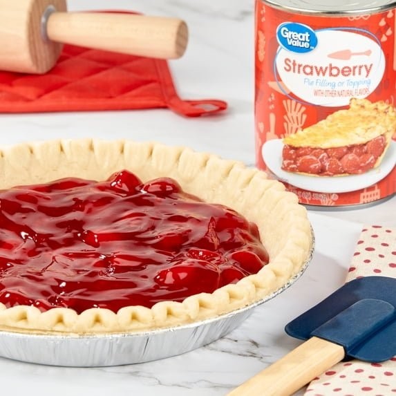 4 Pack Great Value Strawberry Pie Filling or Topping 21 oz Dessert Baking gallery