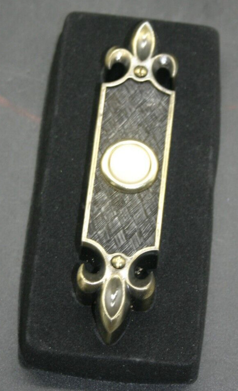 Vintage Trine Lighted Push Button Doorbell 890 French Traditional Style w/Screws gallery