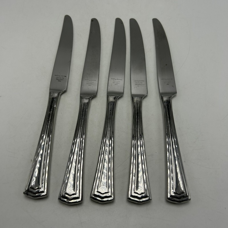 Reed Barton Ledgmont Knives Stainless 5 Dinner 9in Flatware 18/8 Knife gallery