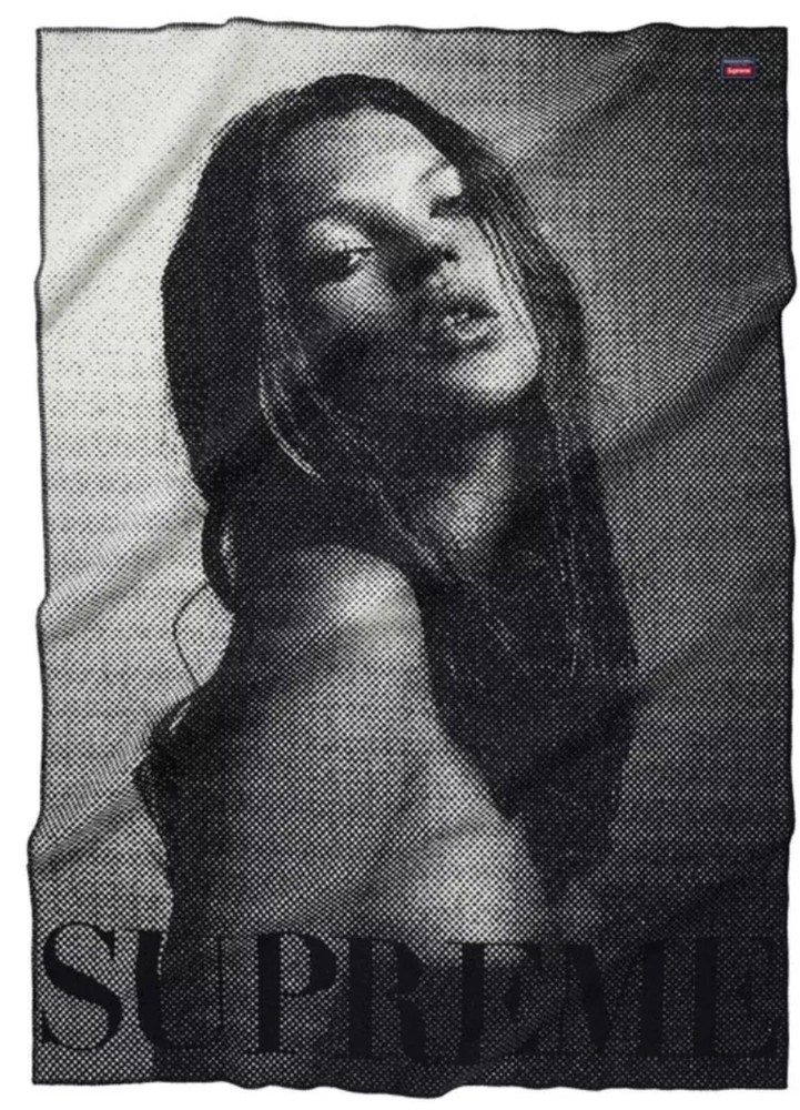 Supreme®/Faribault Woolen Mill Kate Moss Throw Blanket - White - FW24