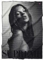 Supreme®/Faribault Woolen Mill Kate Moss Throw Blanket – White – FW24
