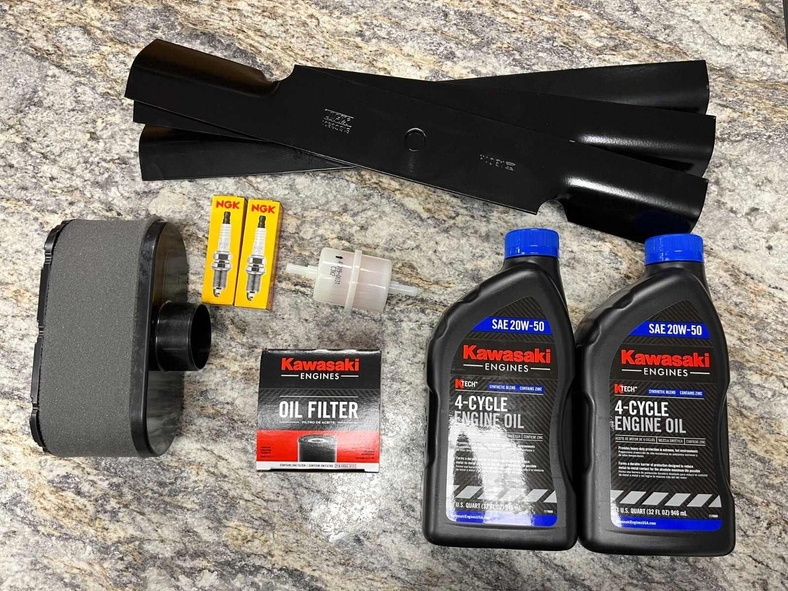 Hustler Raptor SD SDX Tune-Up Kit (Kawasaki FR) 60" Blades 20W50 gallery
