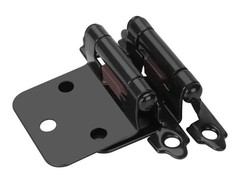 Overlay Hinge Face Mount Self Closing Black for Cabinet Door