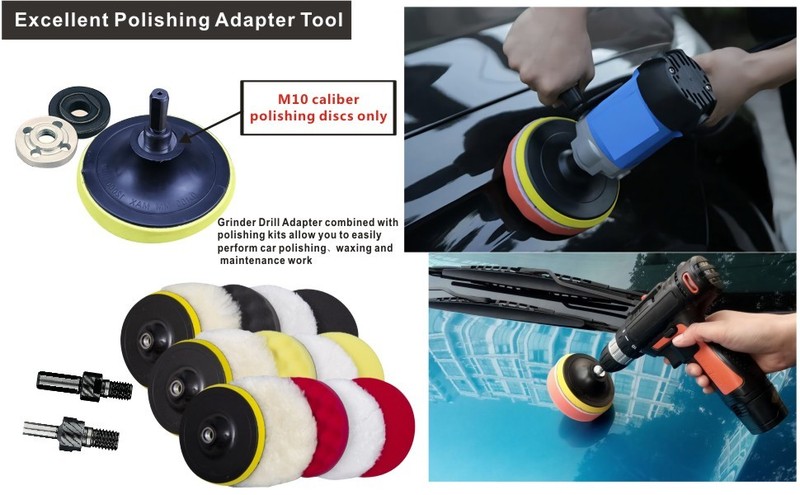 Electric Drill Grinder Wheel Disc Adapter 6mm & 10mm 10mm & 10mm gallery