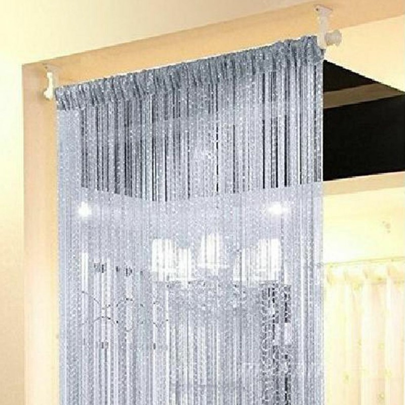String Door Curtain Room Divider Fringe Tassel Crystal Window Panel gallery