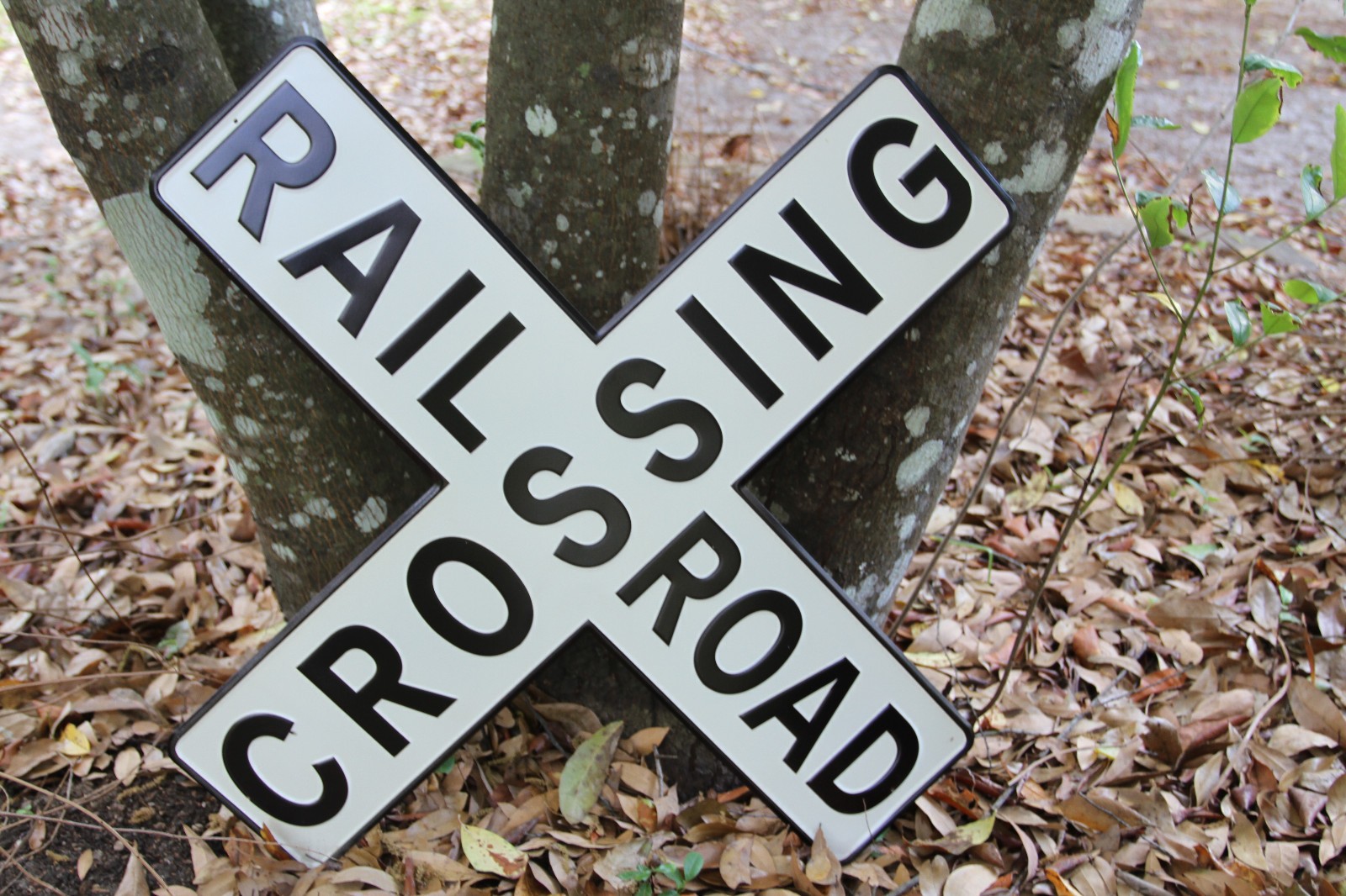1-RAILROAD CROSSING SIGN,Transportation,Wall Hanging,Collectible,Free Ship,RRW-T gallery