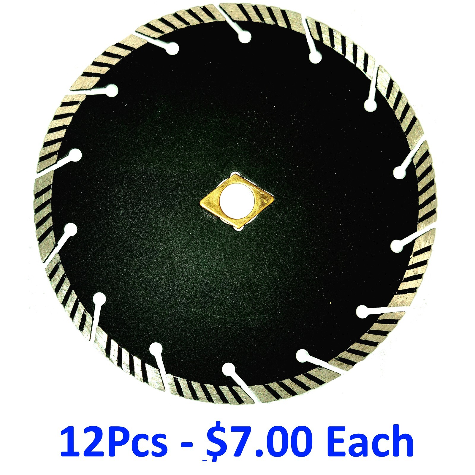 7" Turbo Segmented Diamond Blade [12Pcs for $7.00 Each] gallery