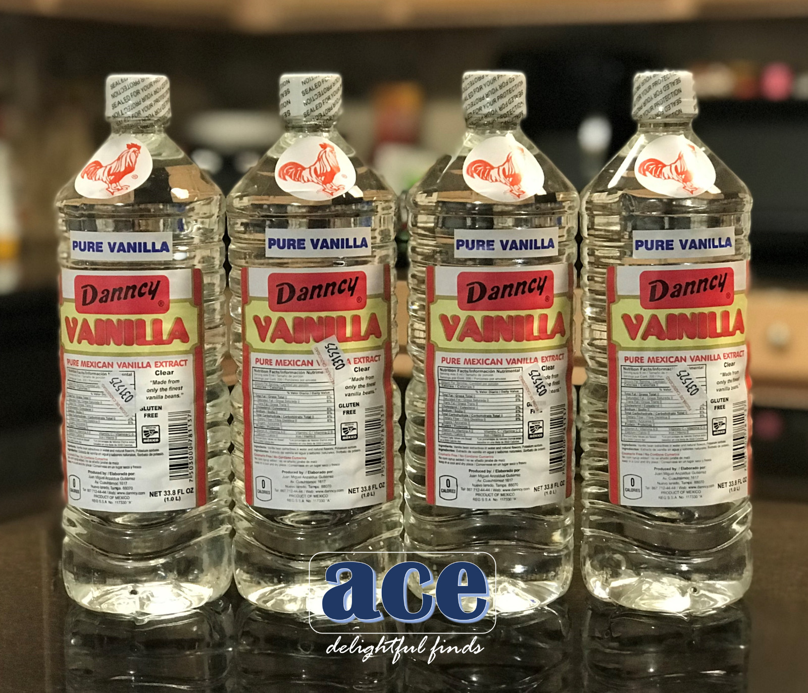 Four (4) Danncy Pure Mexican Vanilla Extract - White Color (1 Liter each) gallery